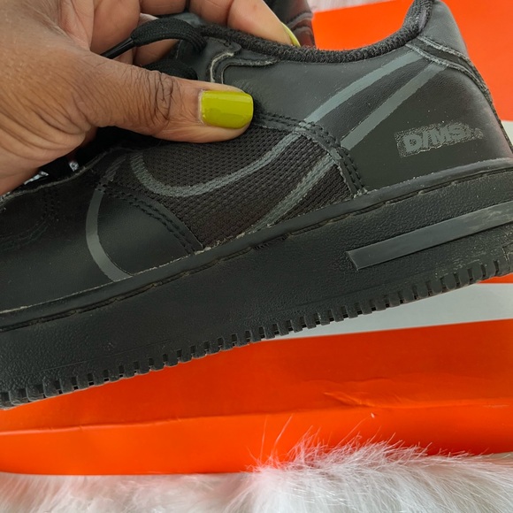 Black Nike React Air Force 1 - Picture 4 of 8